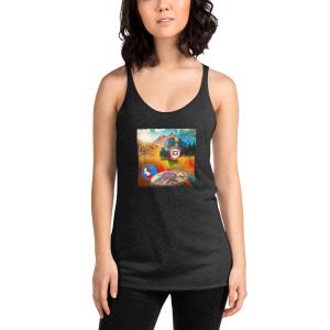 "Spiritual" by Electronic Rhythm - Women's Racerback Tank