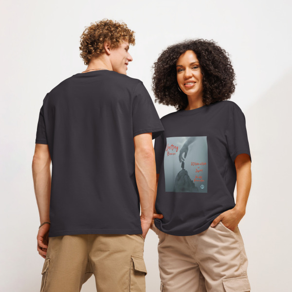 "Uniting - Remixes" by Electronic Rhythm - Unisex organic ribbed neck t-shirt - Image 7
