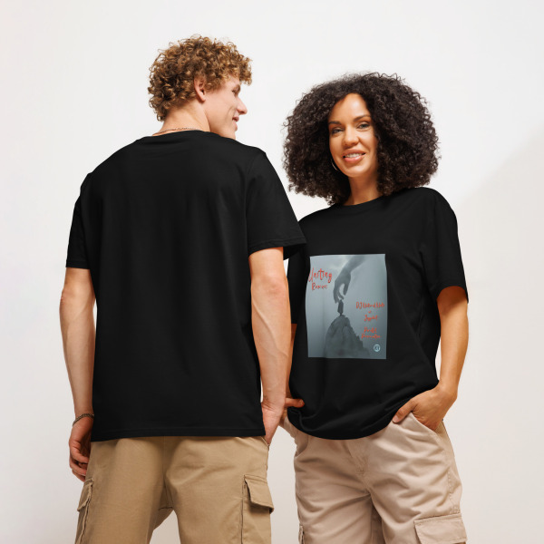 "Uniting - Remixes" by Electronic Rhythm - Unisex organic ribbed neck t-shirt - Image 4