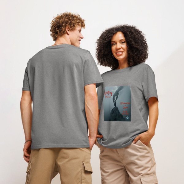 "Uniting - Remixes" by Electronic Rhythm - Unisex organic ribbed neck t-shirt - Image 11