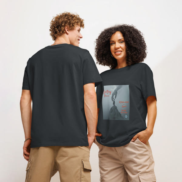 "Uniting - Remixes" by Electronic Rhythm - Unisex organic ribbed neck t-shirt - Image 6